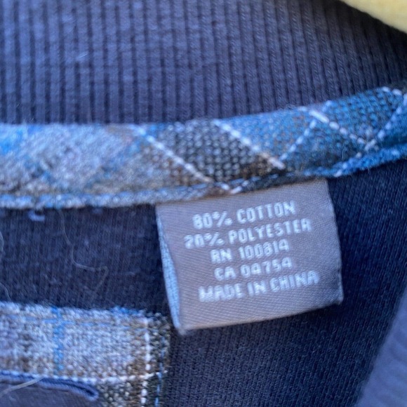 Ben Sherman Button/Zip Neck Long Sleeve Pullover Sweatshirt Sweater Size XLarge - Picture 3 of 8